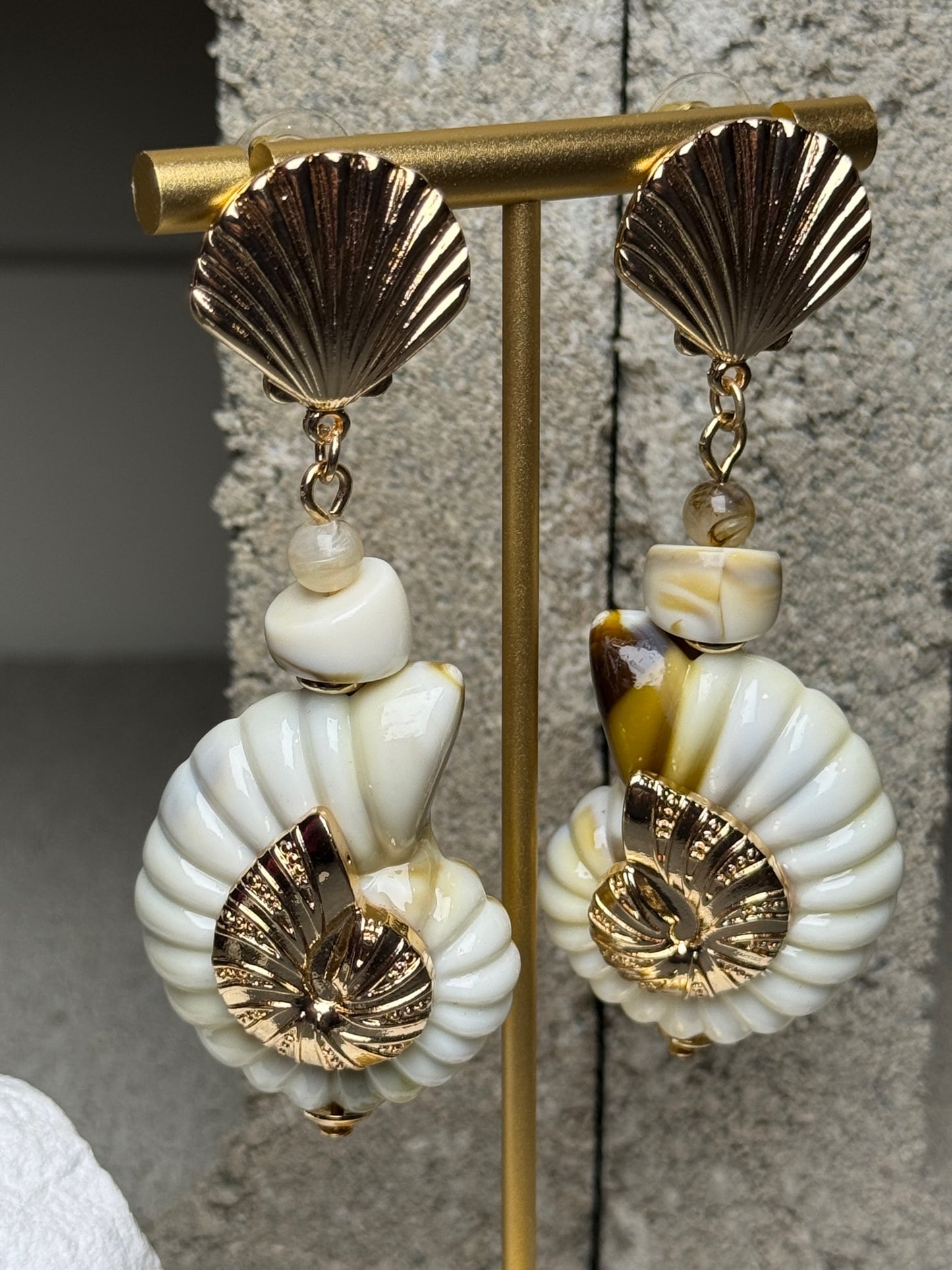 Shell Yeah Layered Earrings