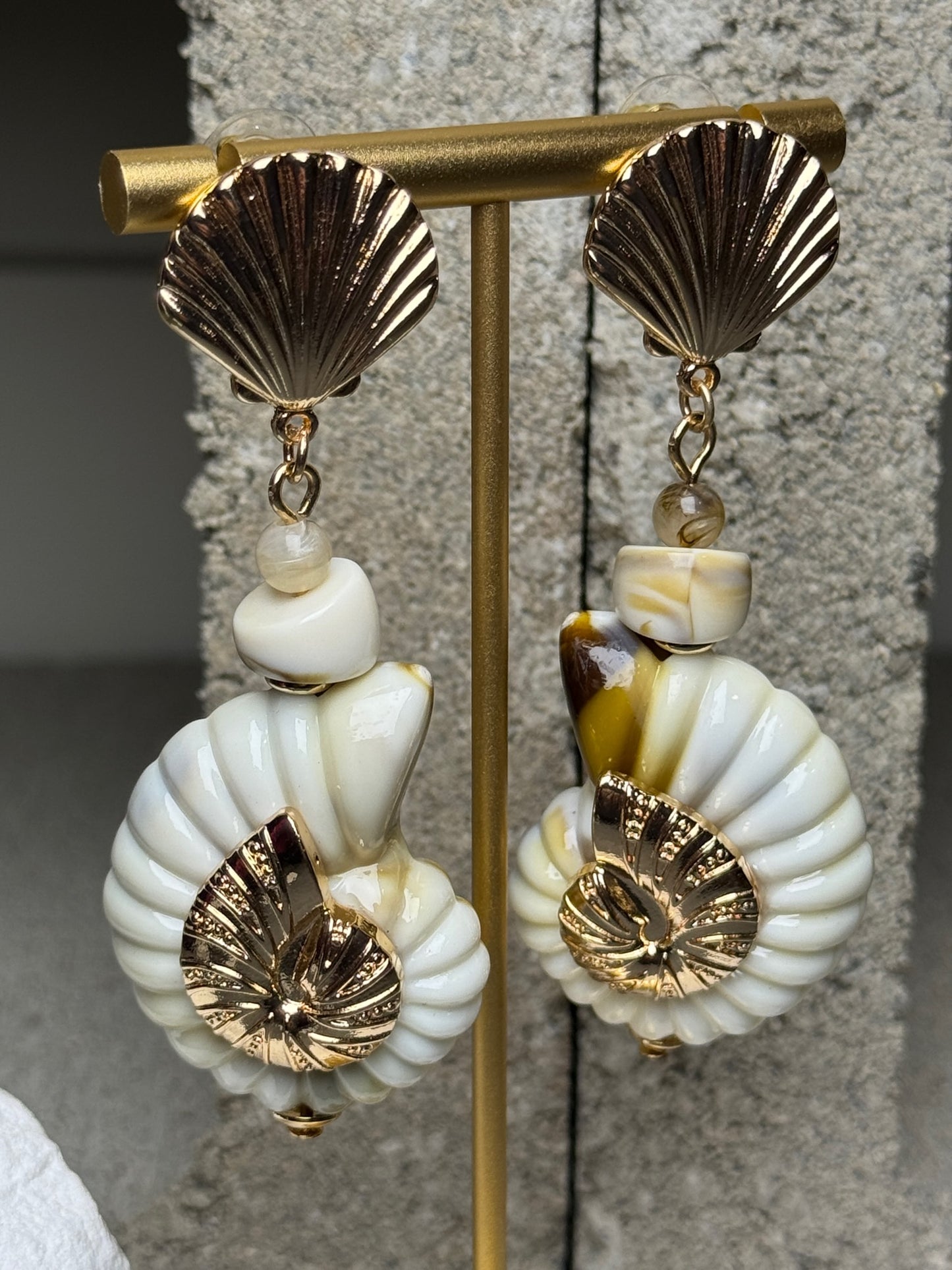 Shell Yeah Layered Earrings