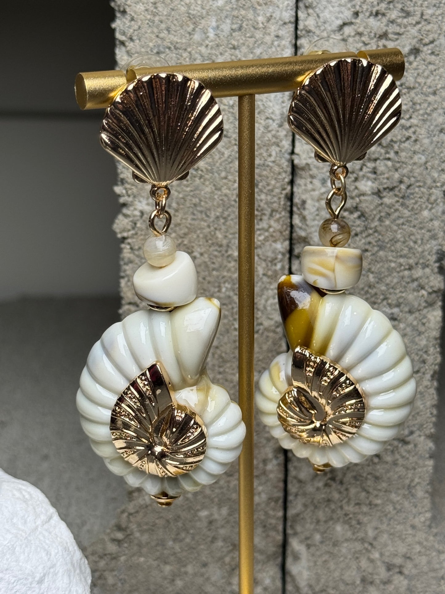 Shell Yeah Layered Earrings