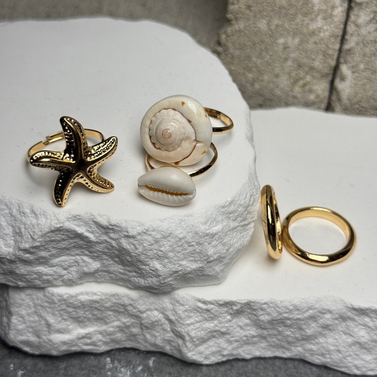 Tide Me Over 5 Piece Ring Set Expandable To Size 9