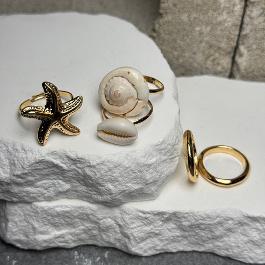 Tide Me Over 5 Piece Ring Set Expandable To Size 9