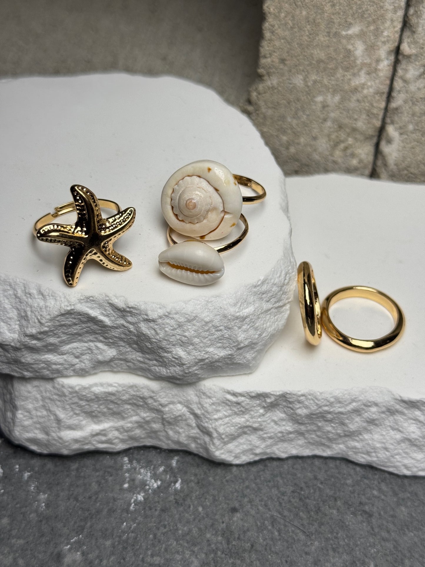Tide Me Over 5 Piece Ring Set Expandable To Size 9