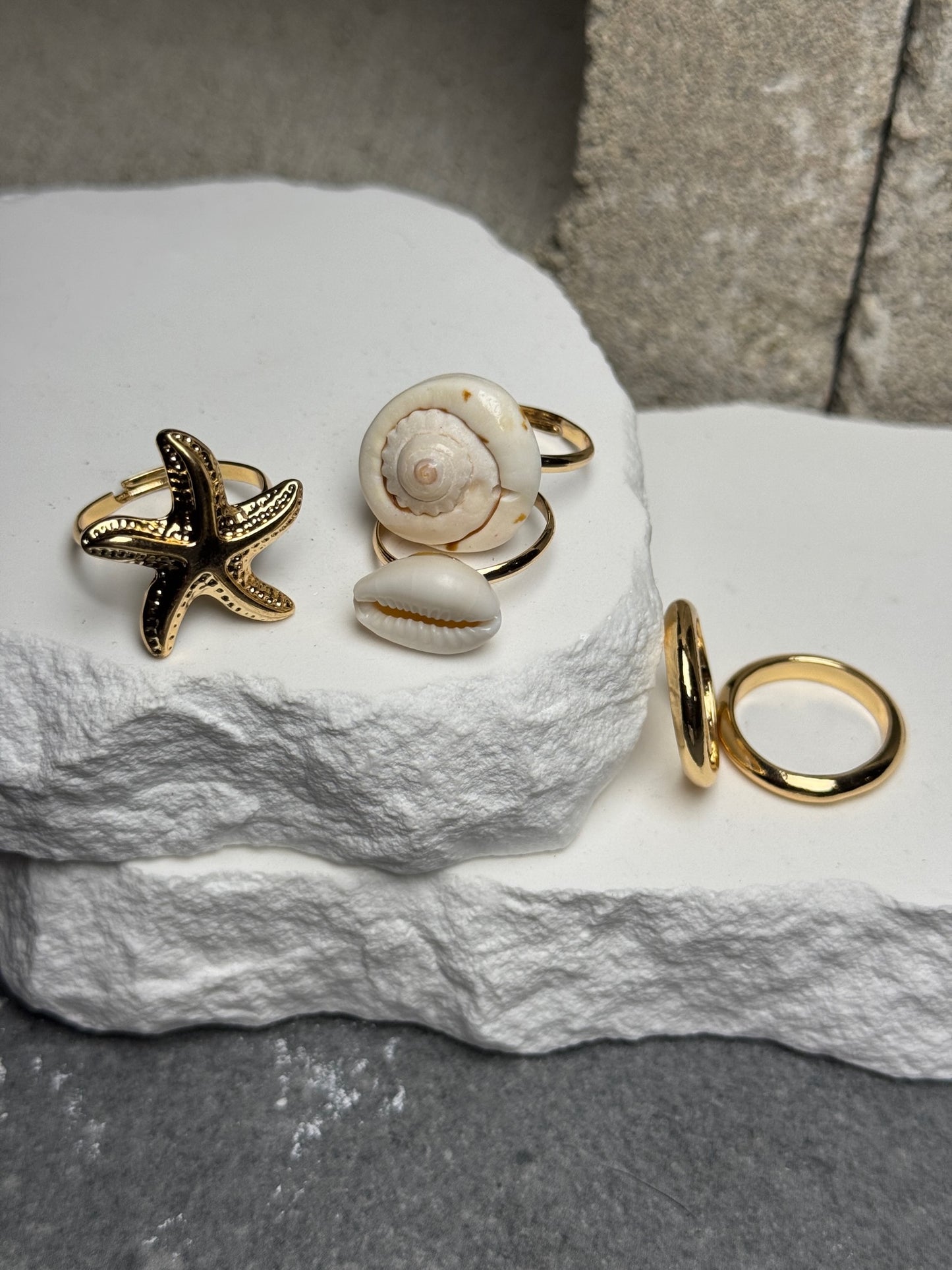 Tide Me Over 5 Piece Ring Set Expandable To Size 9