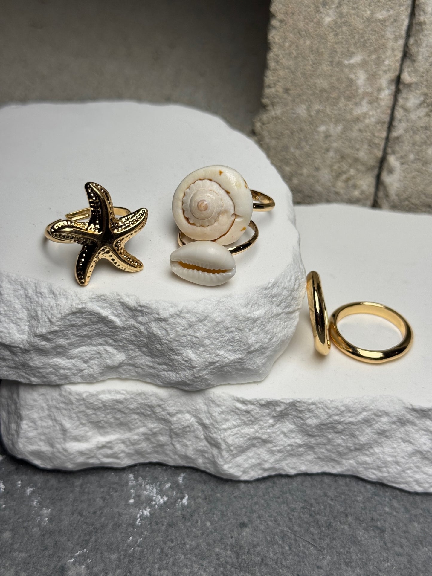 Tide Me Over 5 Piece Ring Set Expandable To Size 9