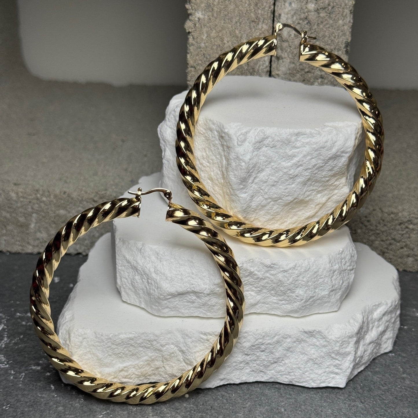 Around the Way Hoop Earrings