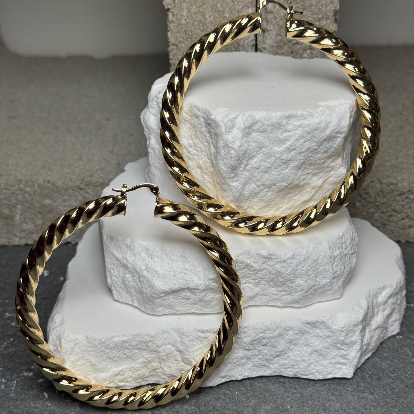 Around the Way Hoop Earrings