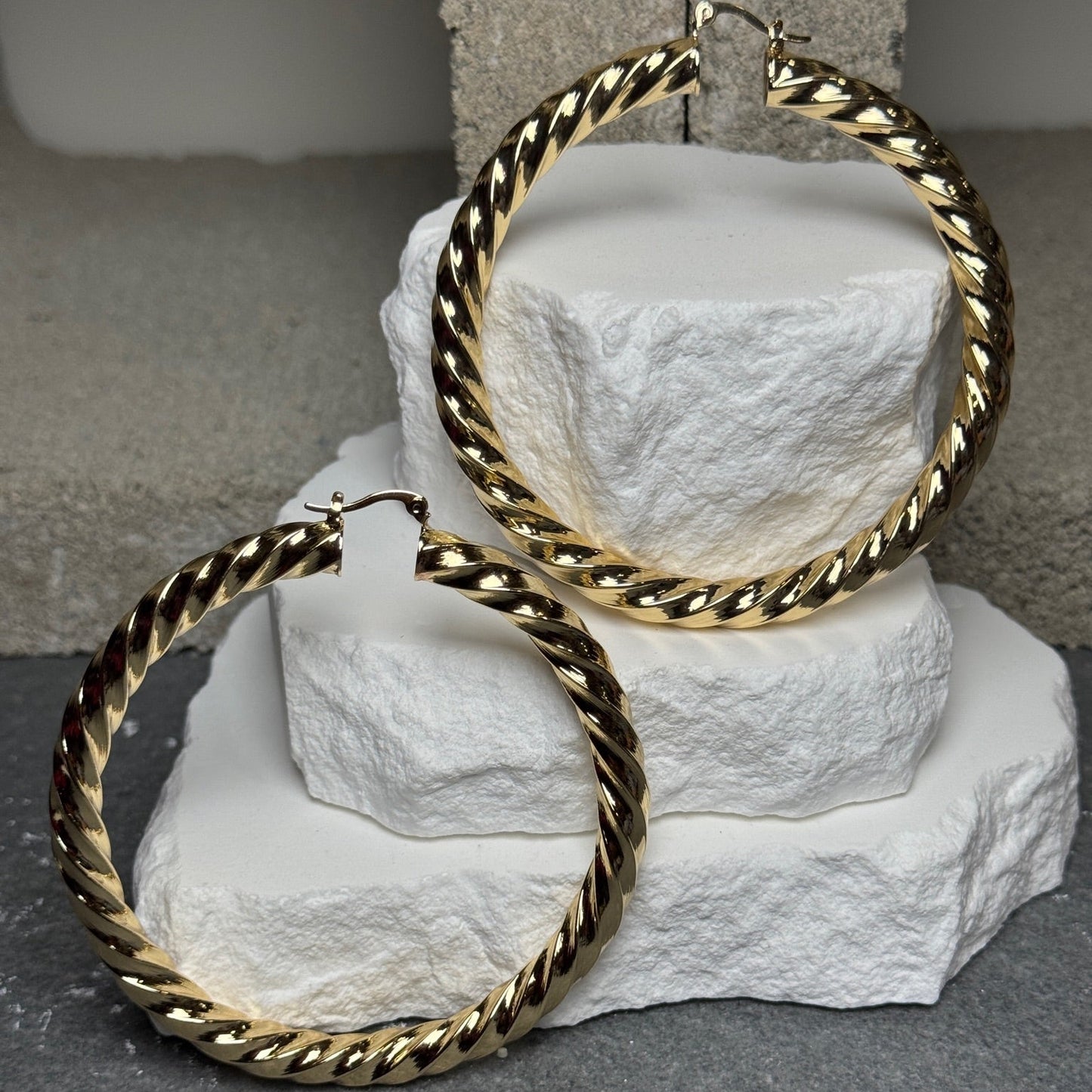 Around the Way Hoop Earrings