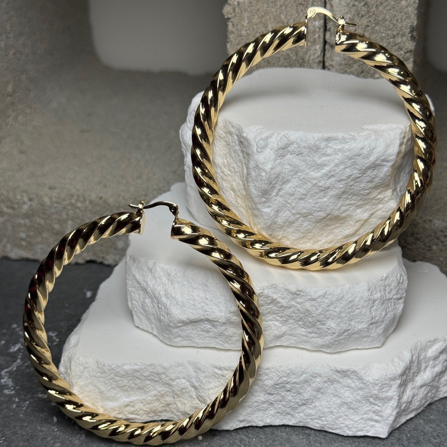 Around the Way Hoop Earrings