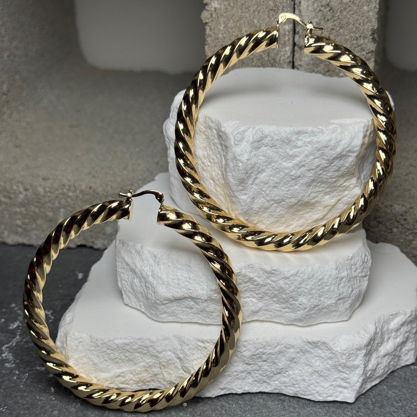 Around the Way Hoop Earrings