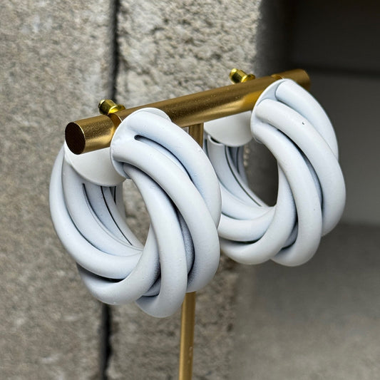 Zesty Swirl Hoop Earrings