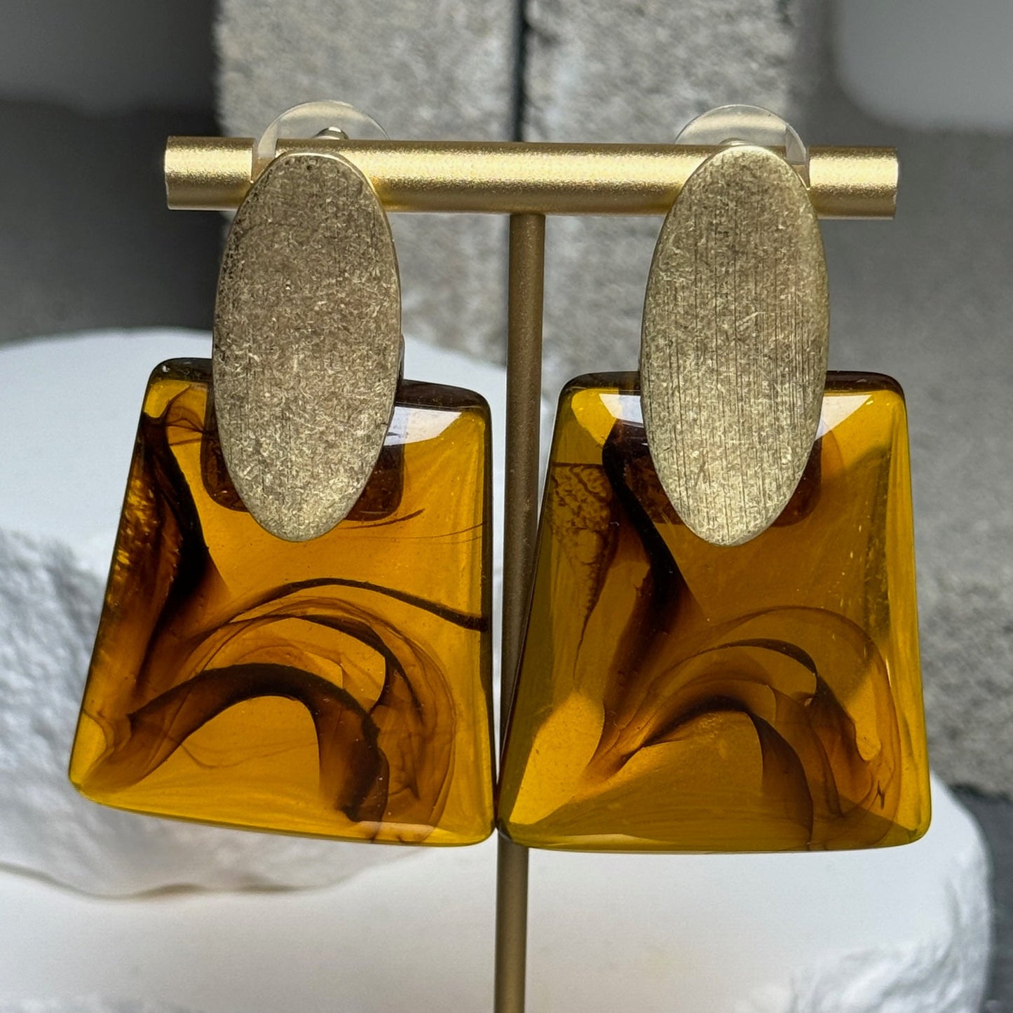 Warm Glow 2 Layer Earrings