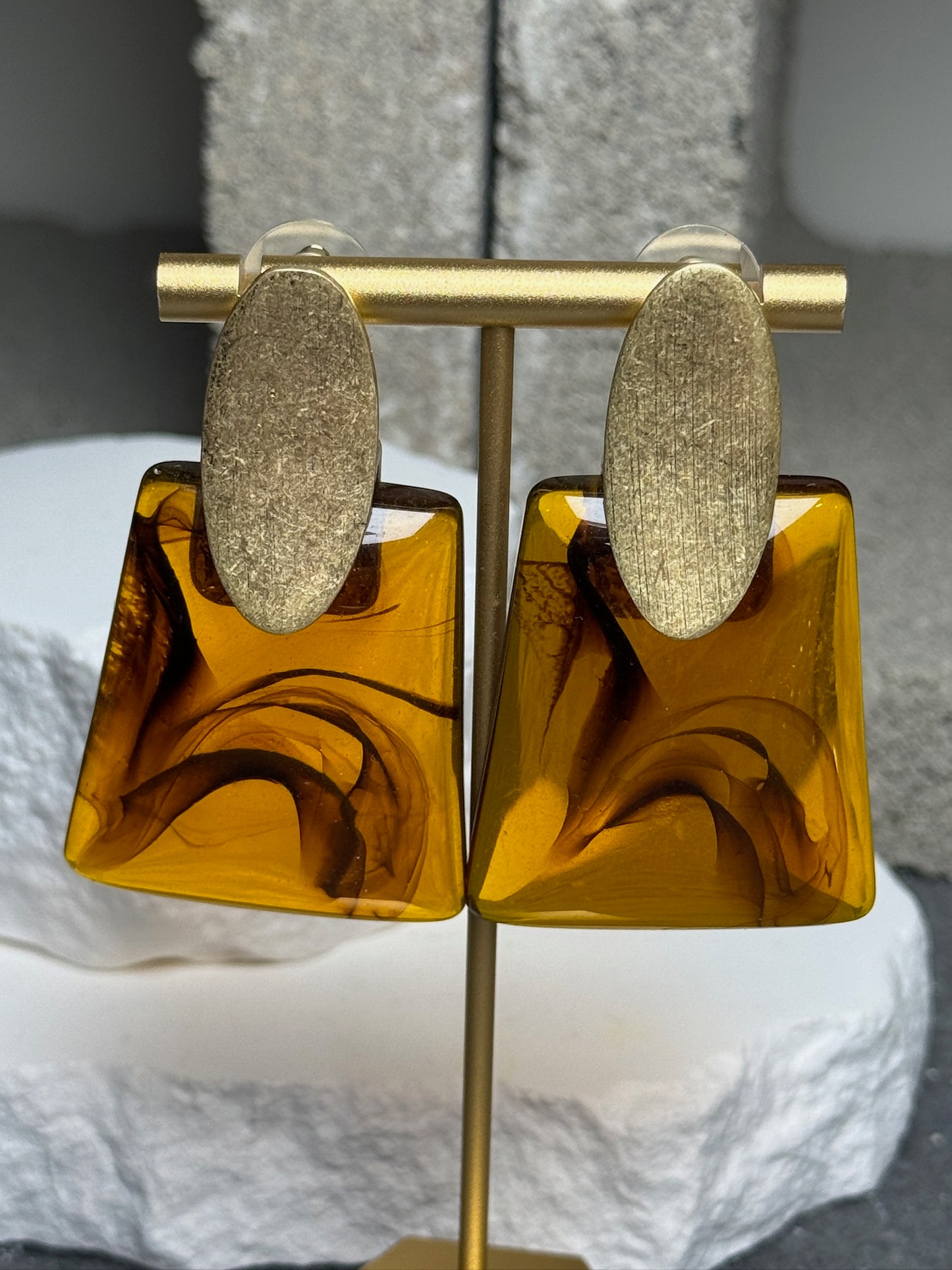 Warm Glow 2 Layer Earrings