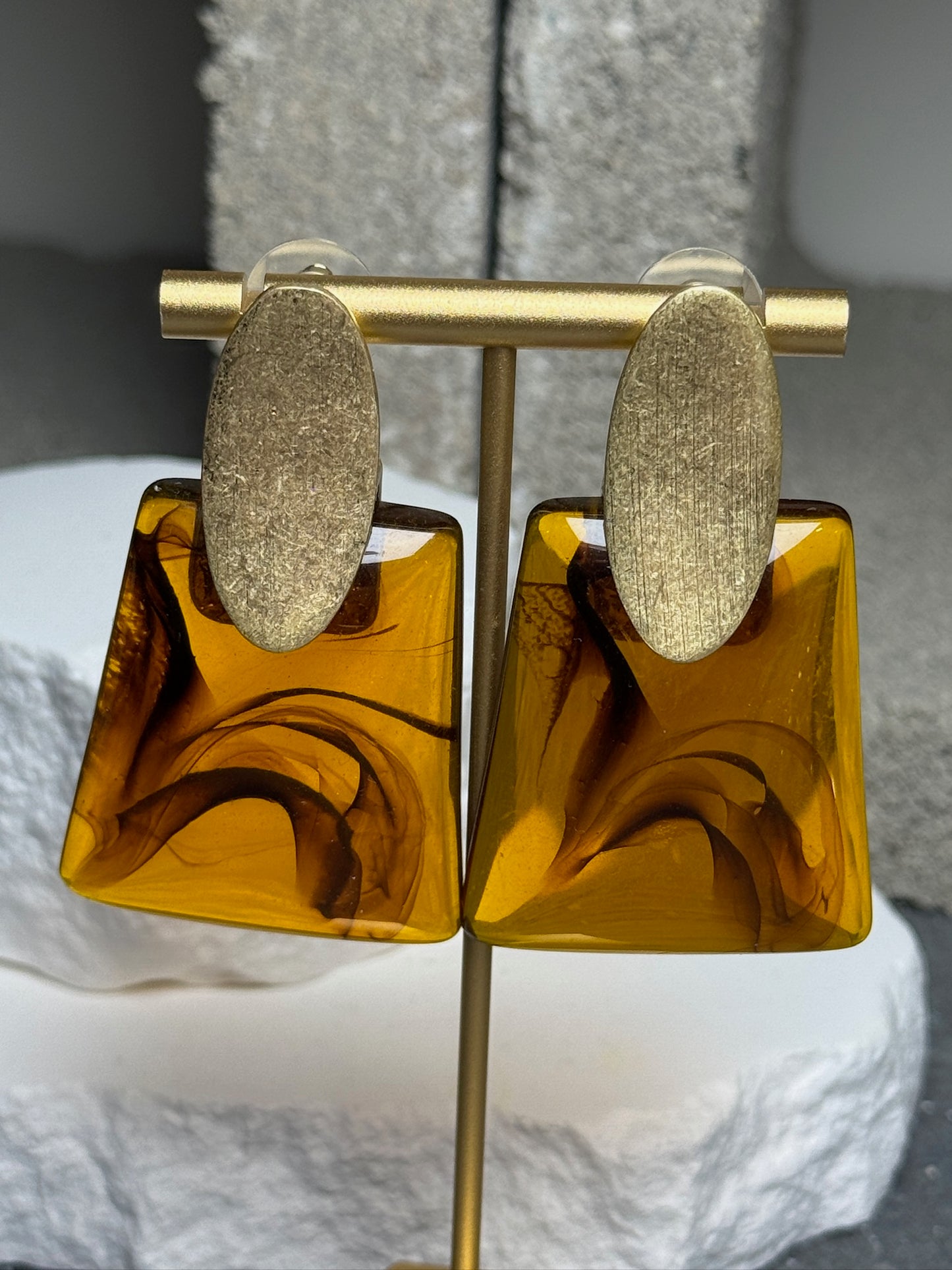 Warm Glow 2 Layer Earrings