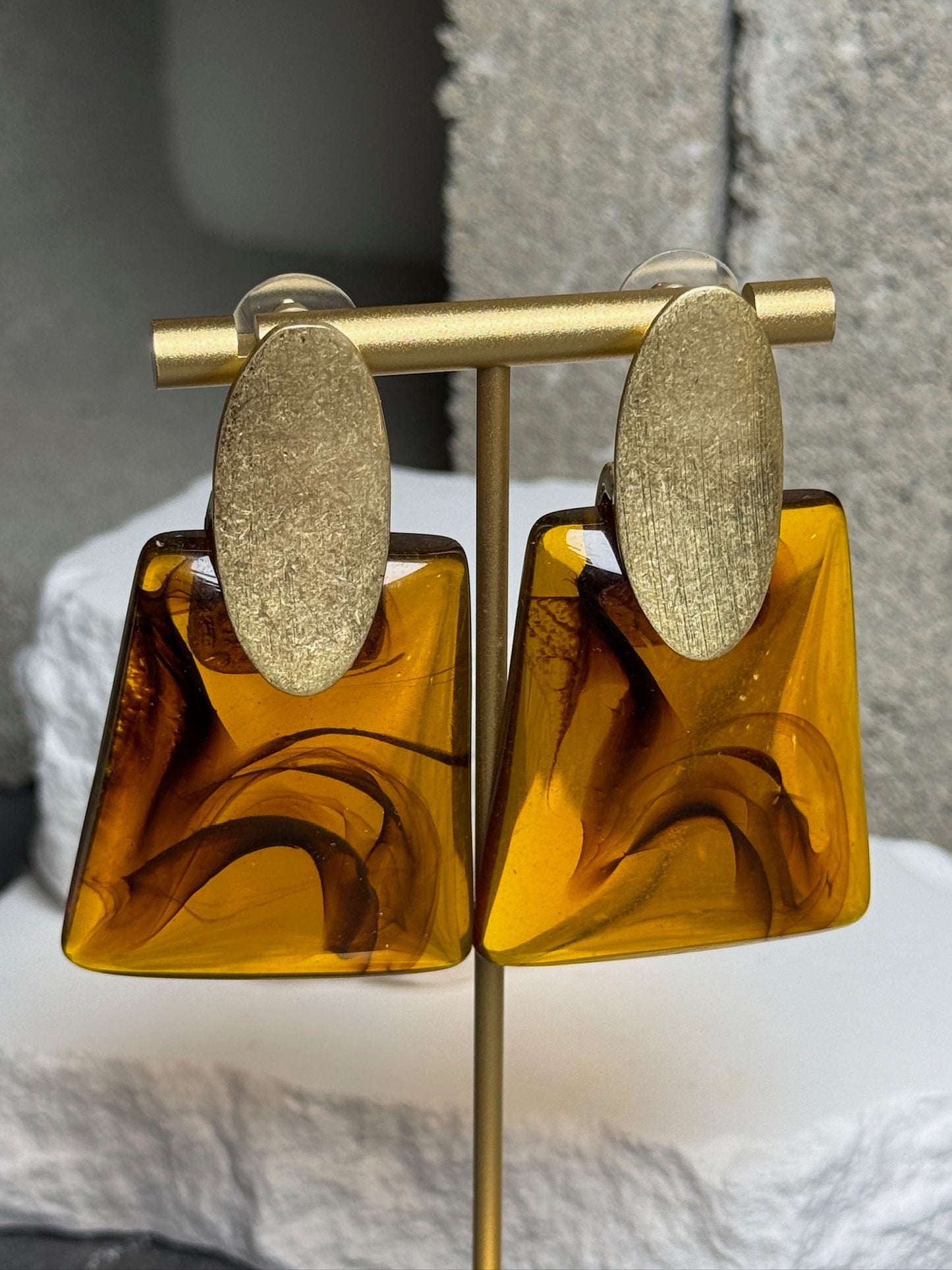 Warm Glow 2 Layer Earrings