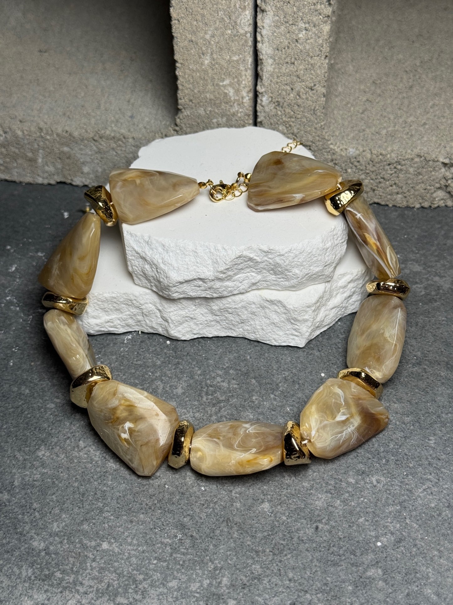 Treasure Me Stone Necklace 16" w/ Extender
