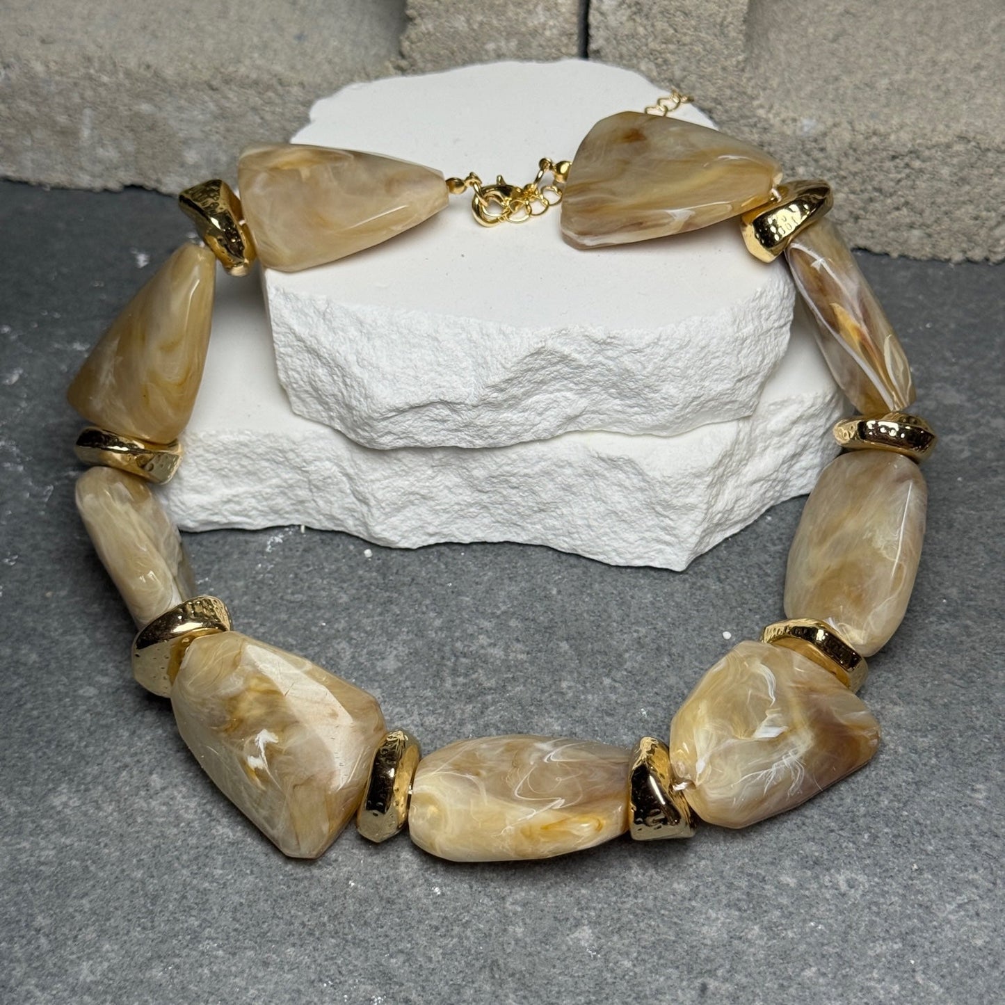 Treasure Me Stone Necklace 16" w/ Extender
