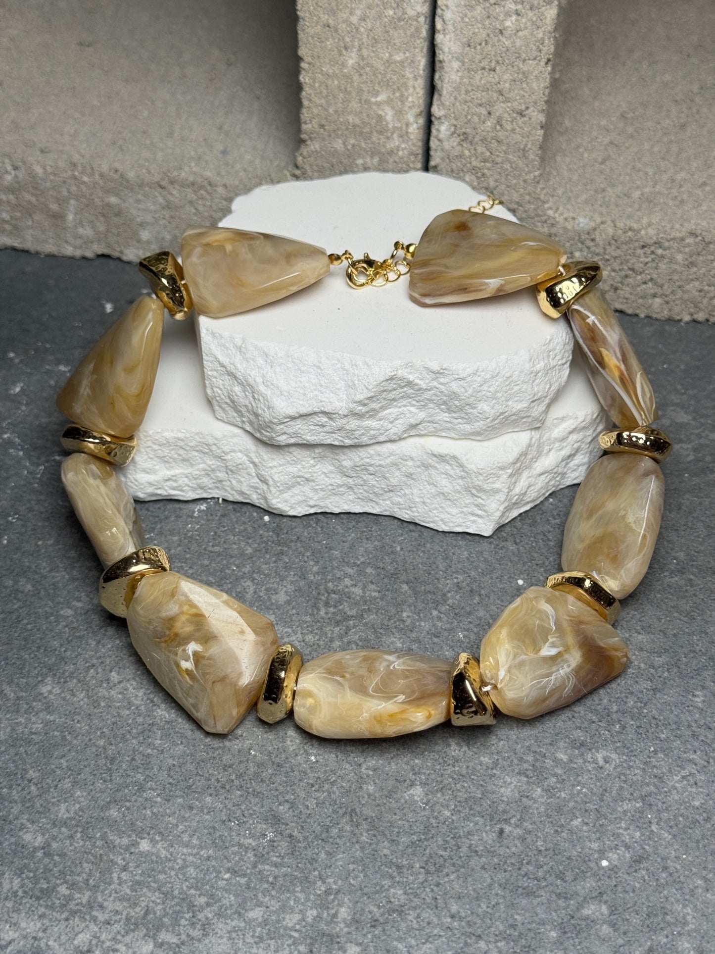 Treasure Me Stone Necklace 16" w/ Extender