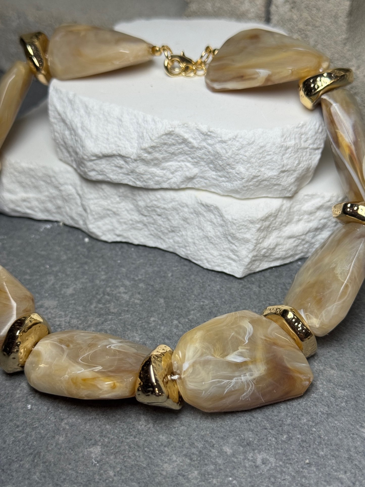 Treasure Me Stone Necklace 16" w/ Extender