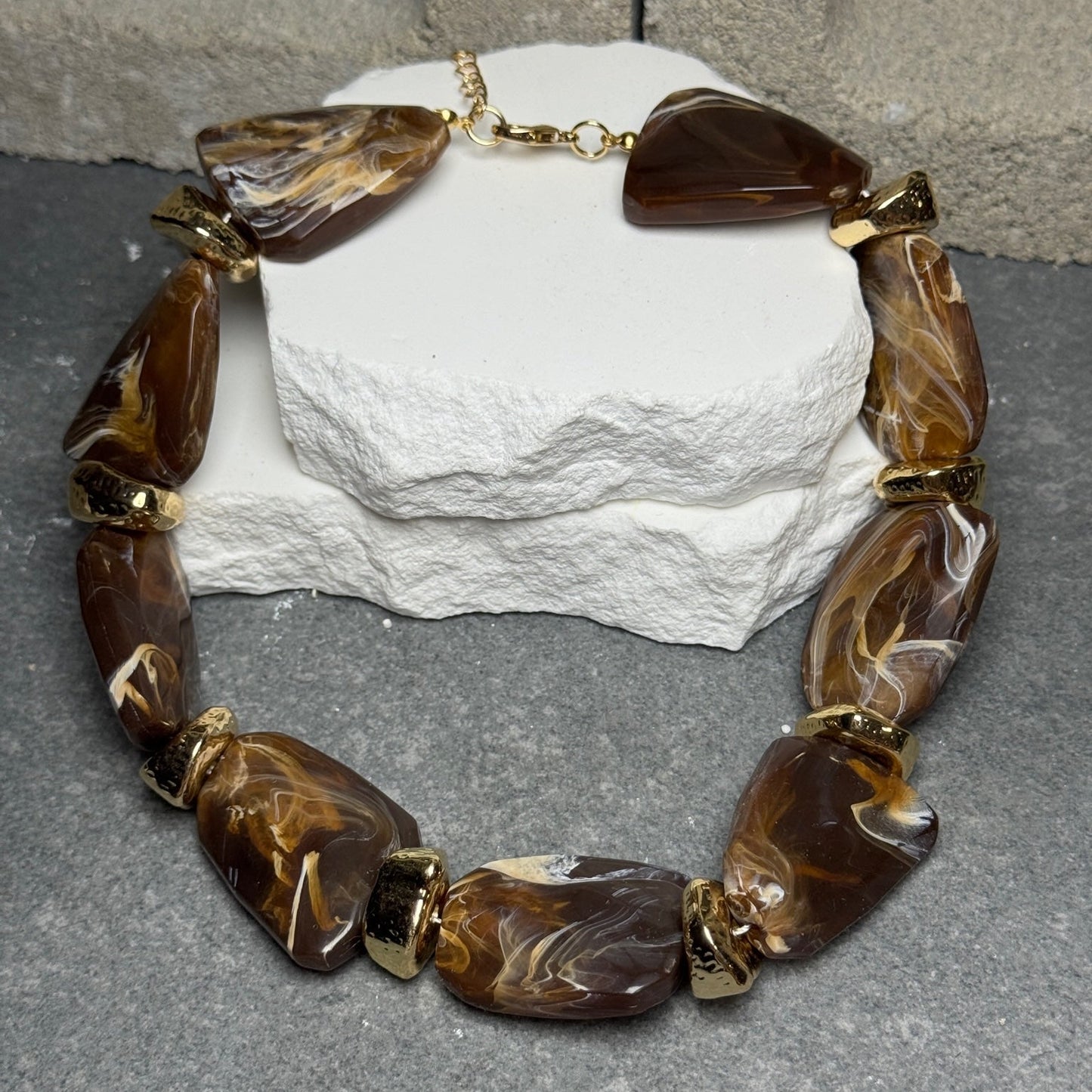 Treasure Me Stone Necklace 16" w/ Extender