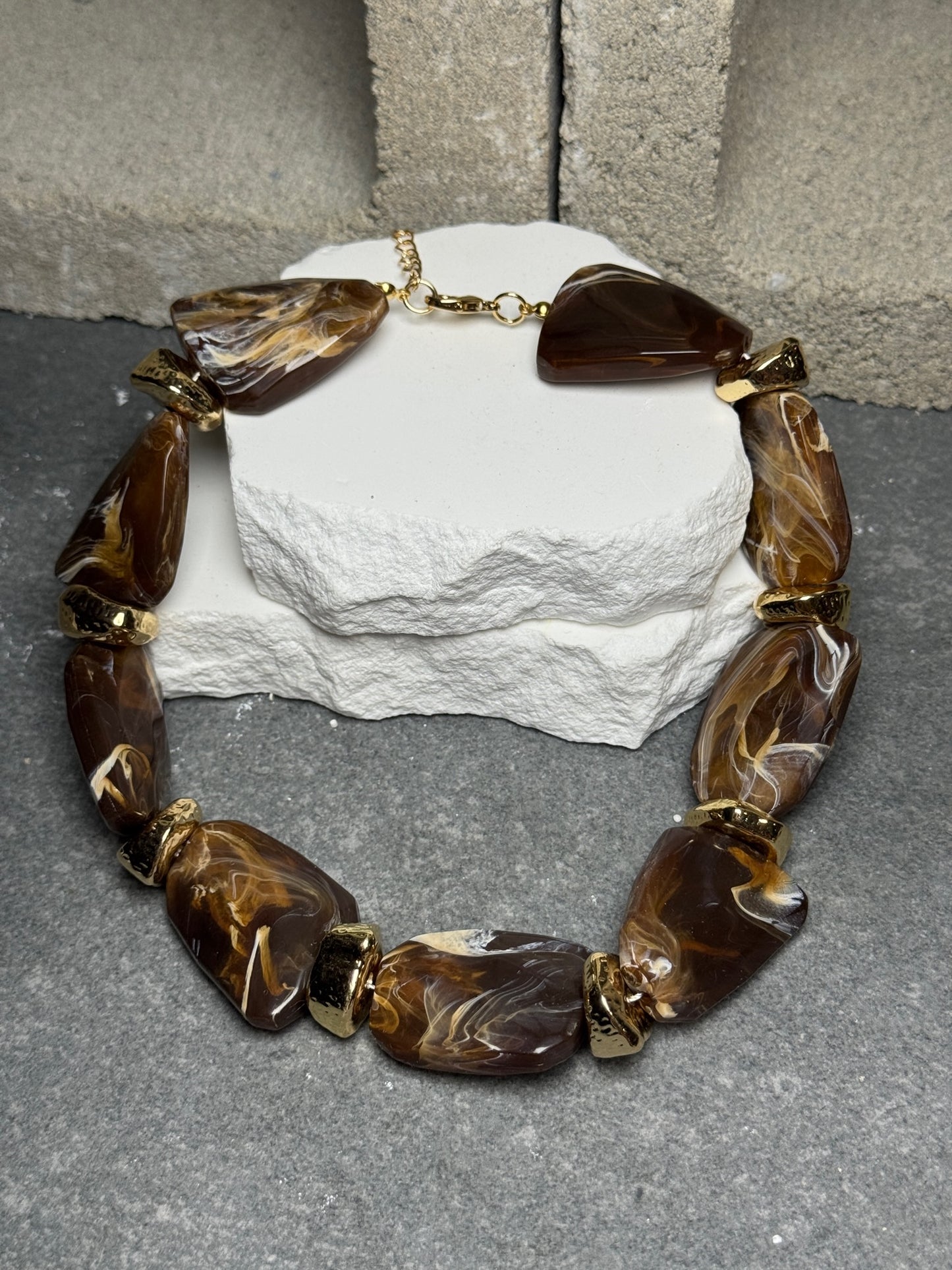 Treasure Me Stone Necklace 16" w/ Extender