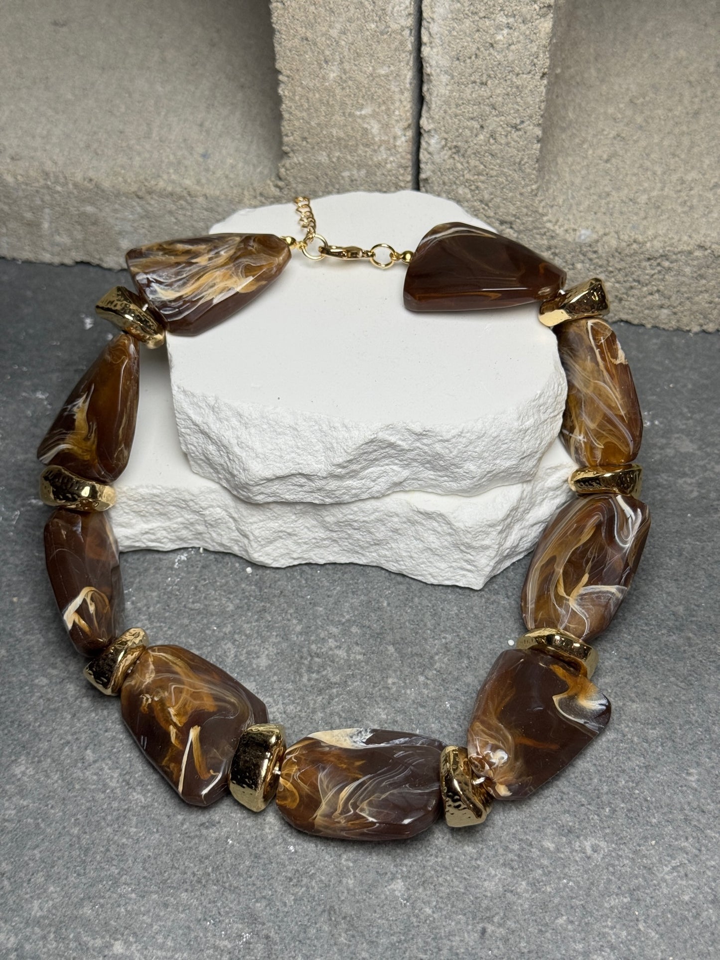 Treasure Me Stone Necklace 16" w/ Extender