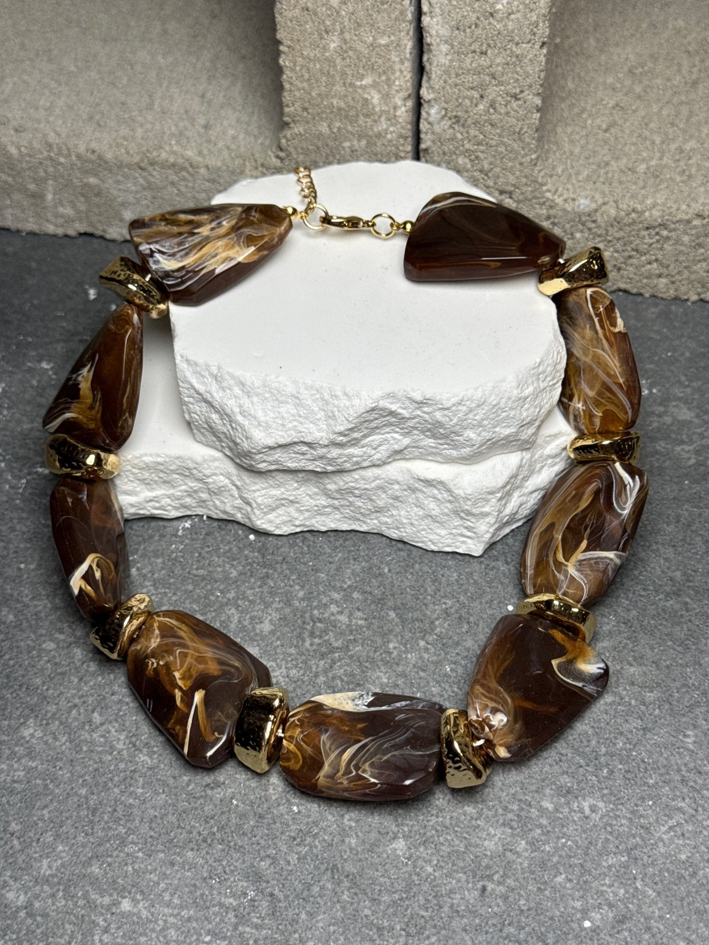 Treasure Me Stone Necklace 16" w/ Extender
