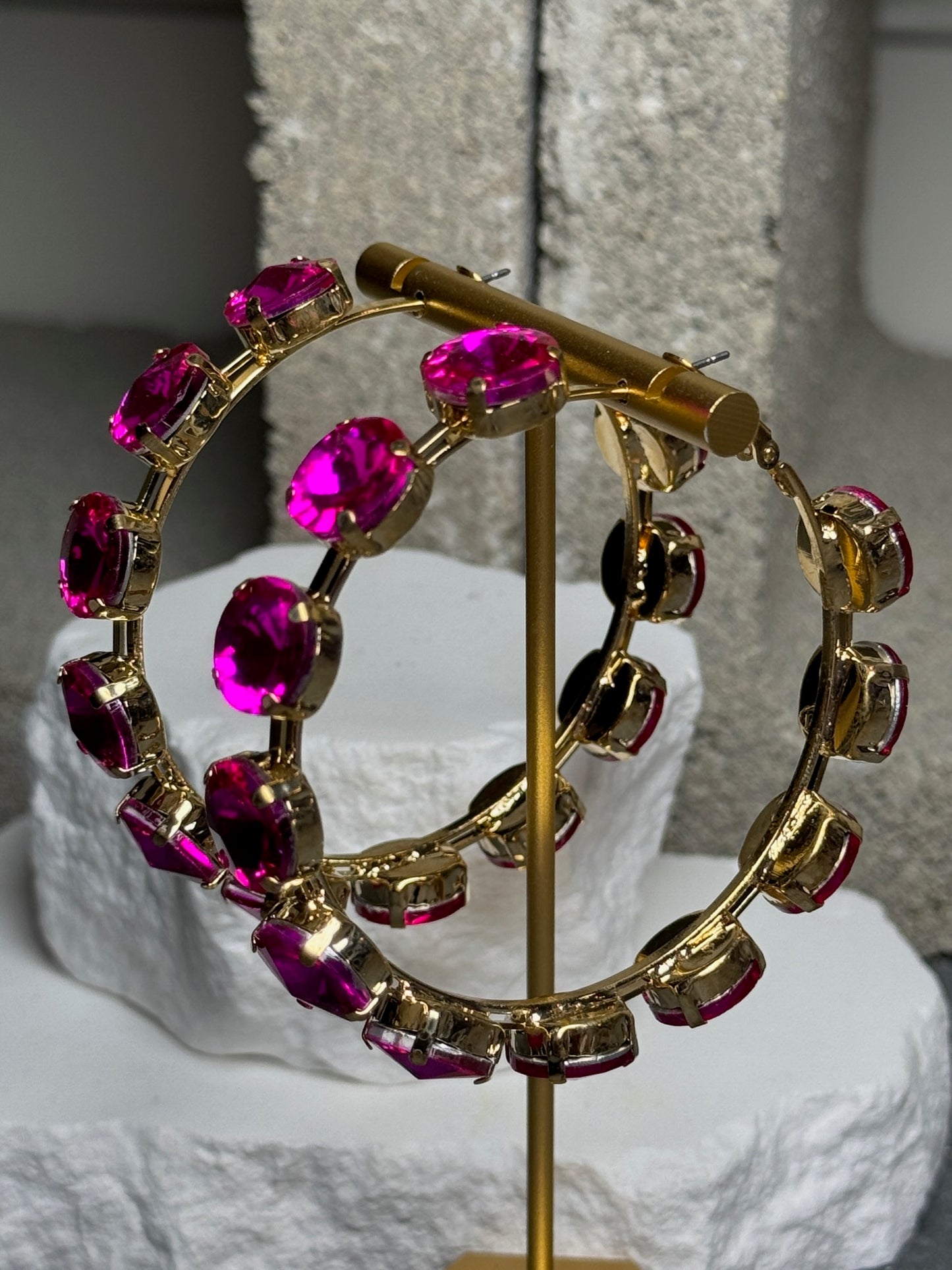 Bad & Bejeweled Hoop Earrings
