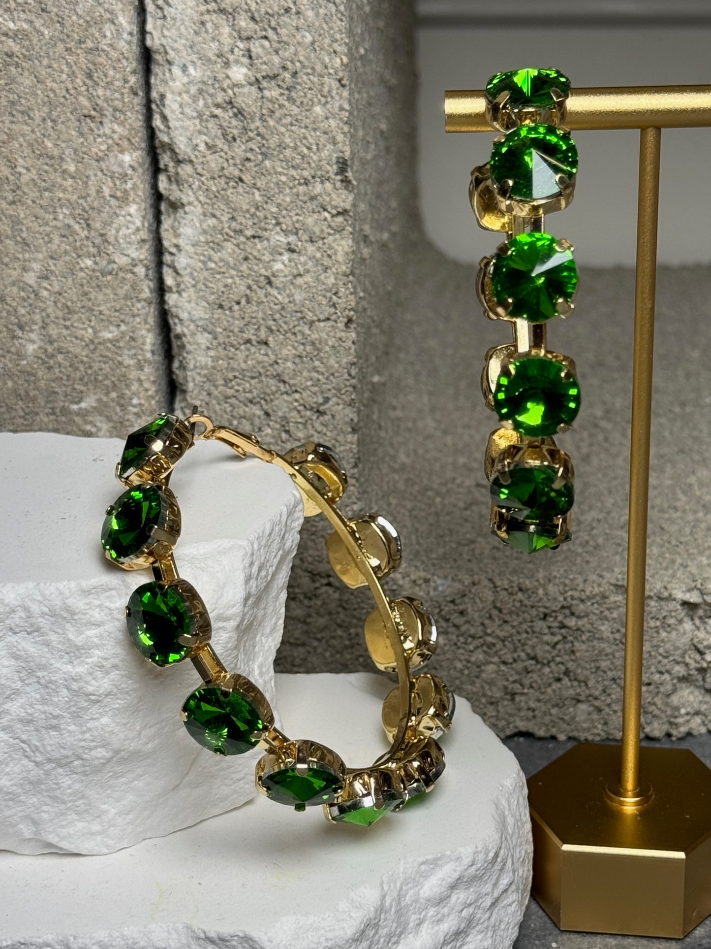 Bad & Bejeweled Hoop Earrings