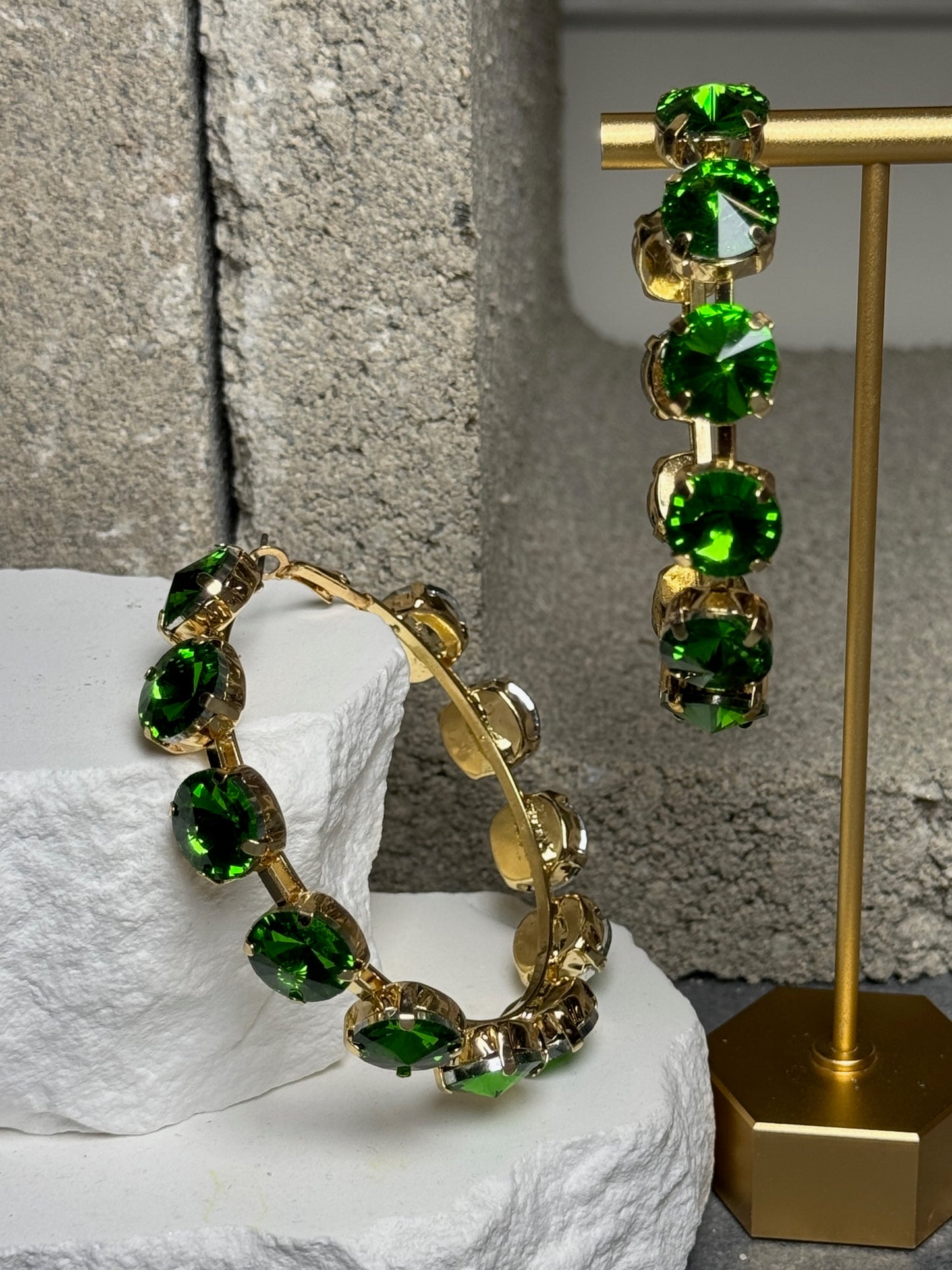 Bad & Bejeweled Hoop Earrings