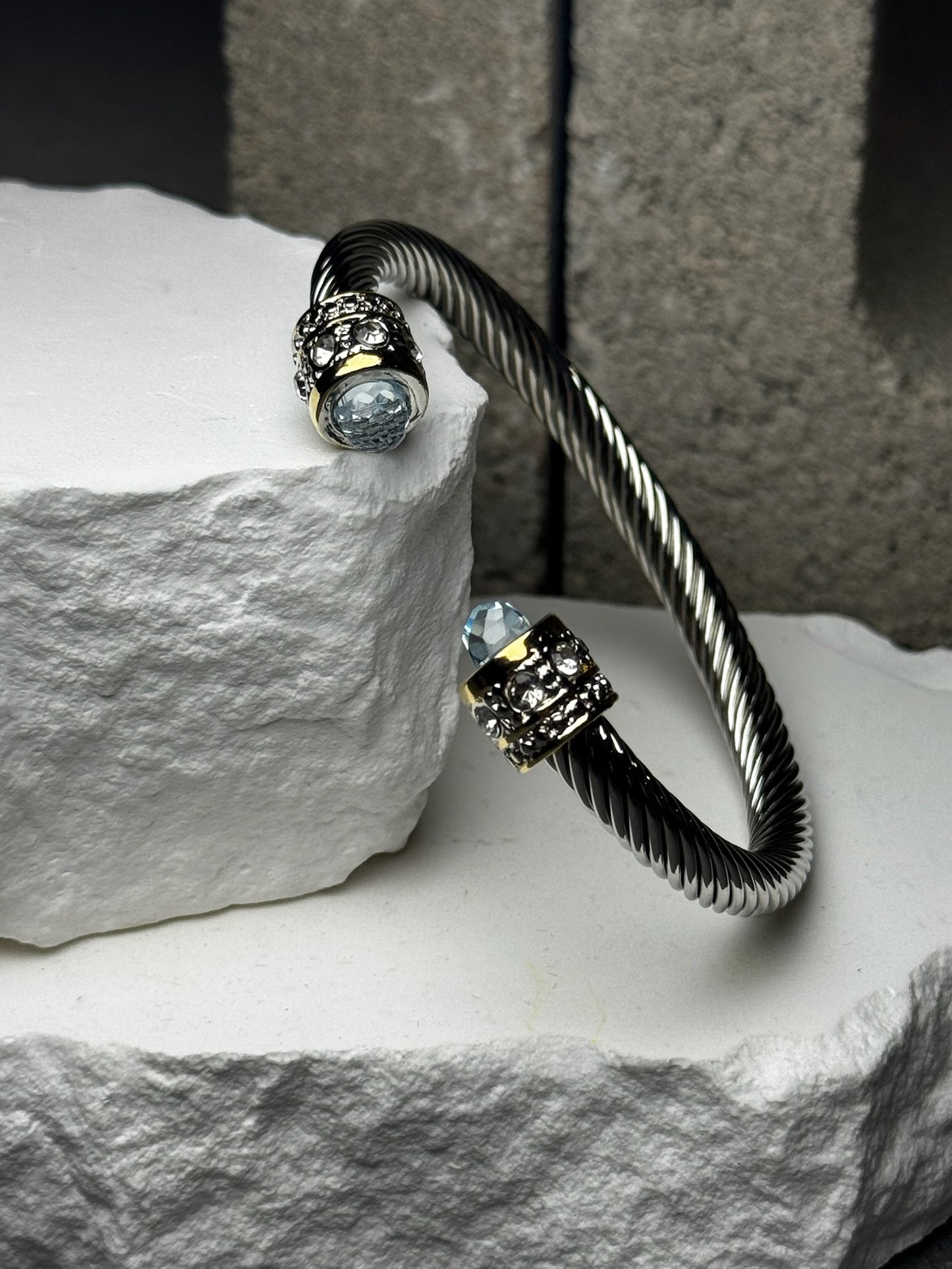 Keep It Cute Mixed Metal Bracelet Up To 9"