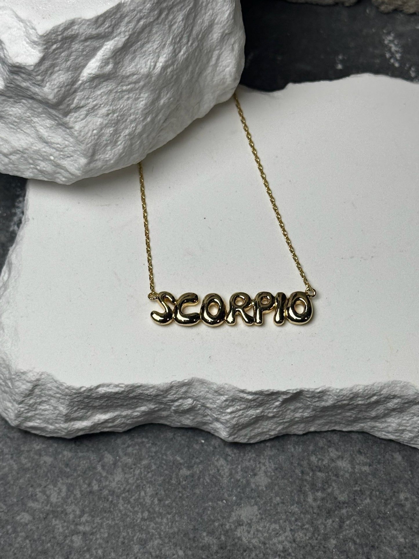 Zodiac Necklace 18k Gold Plated 16" w/ Extender