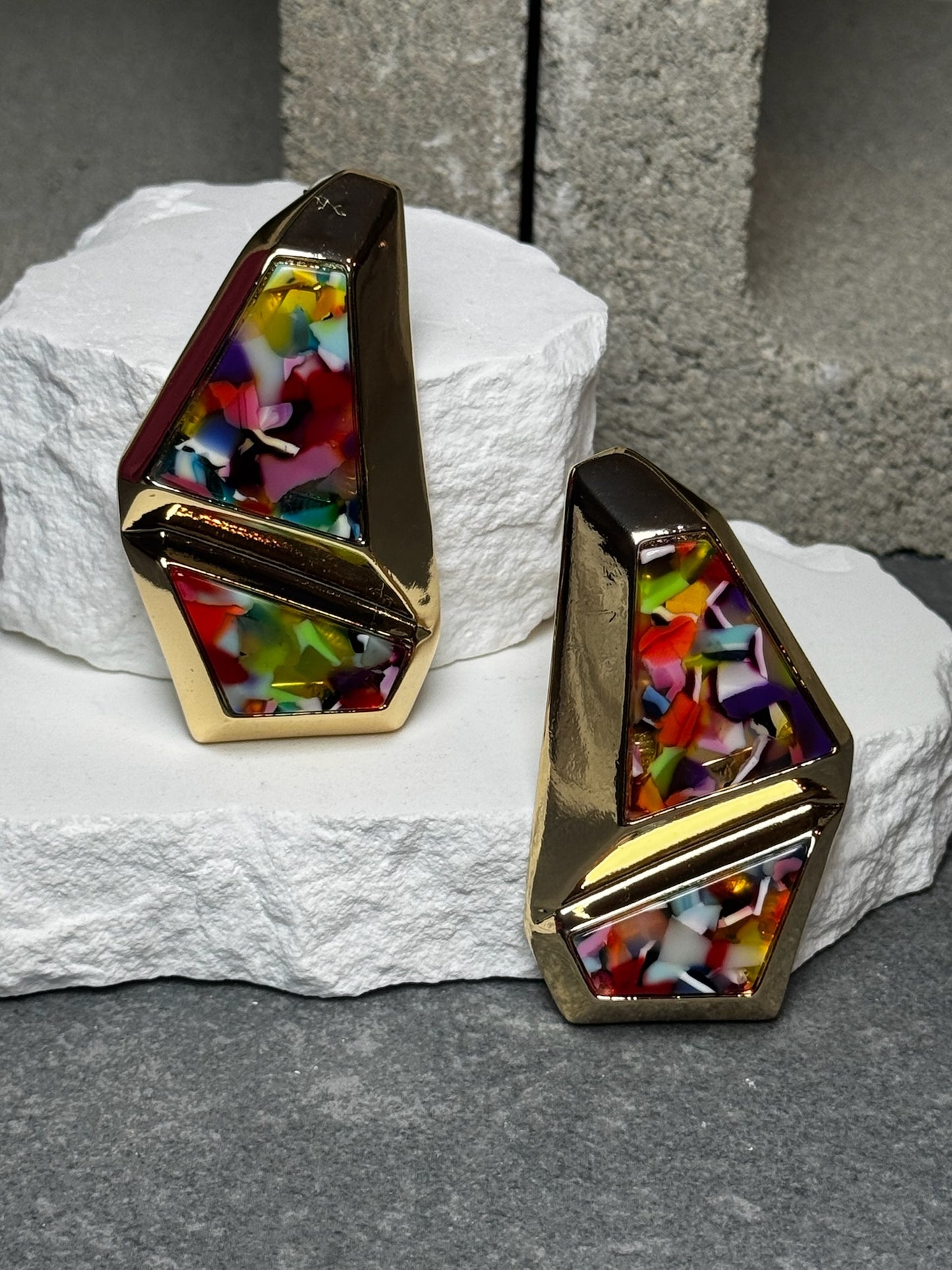 Play Too Much Two Layered Earrings