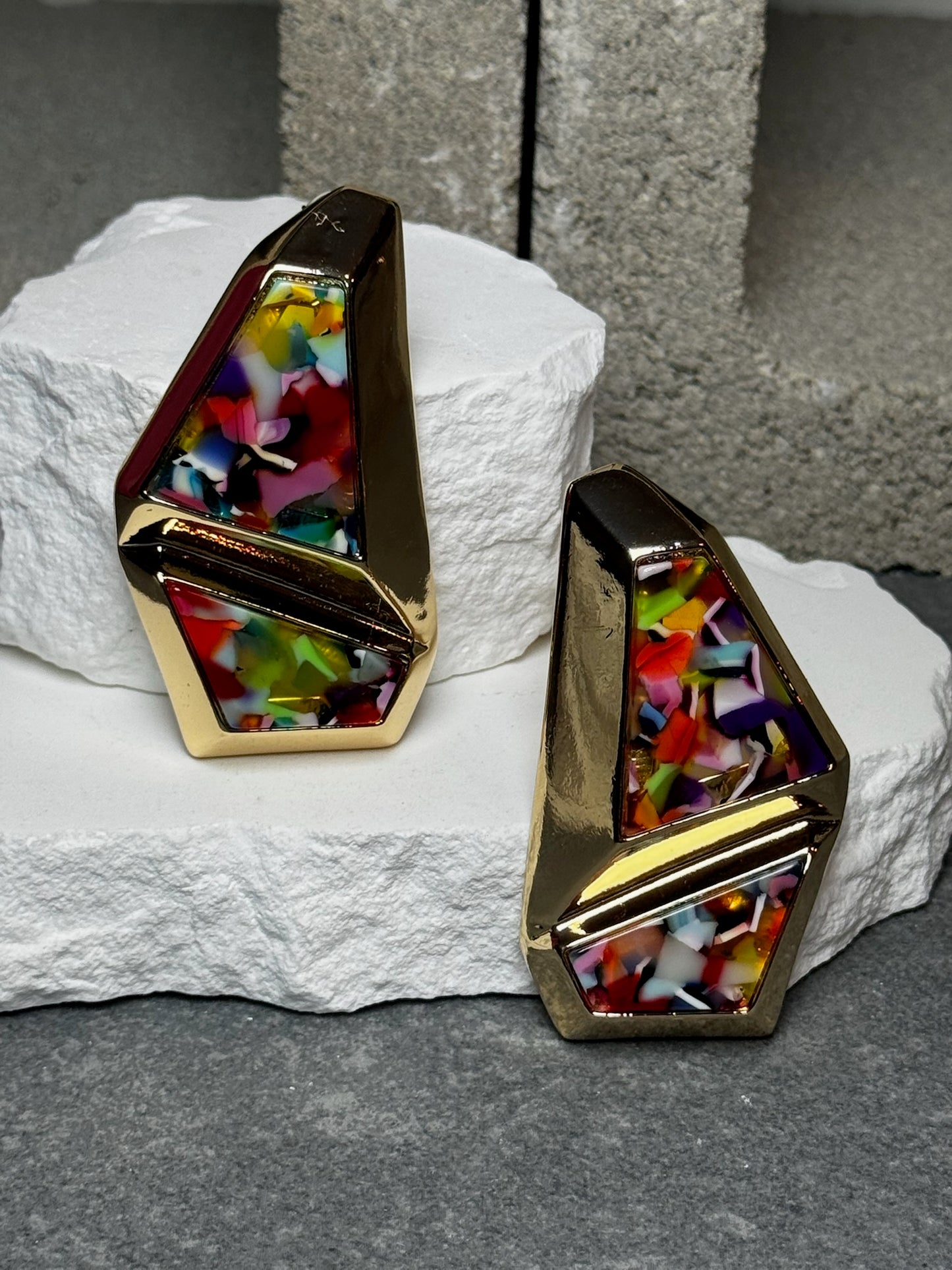 Play Too Much Two Layered Earrings