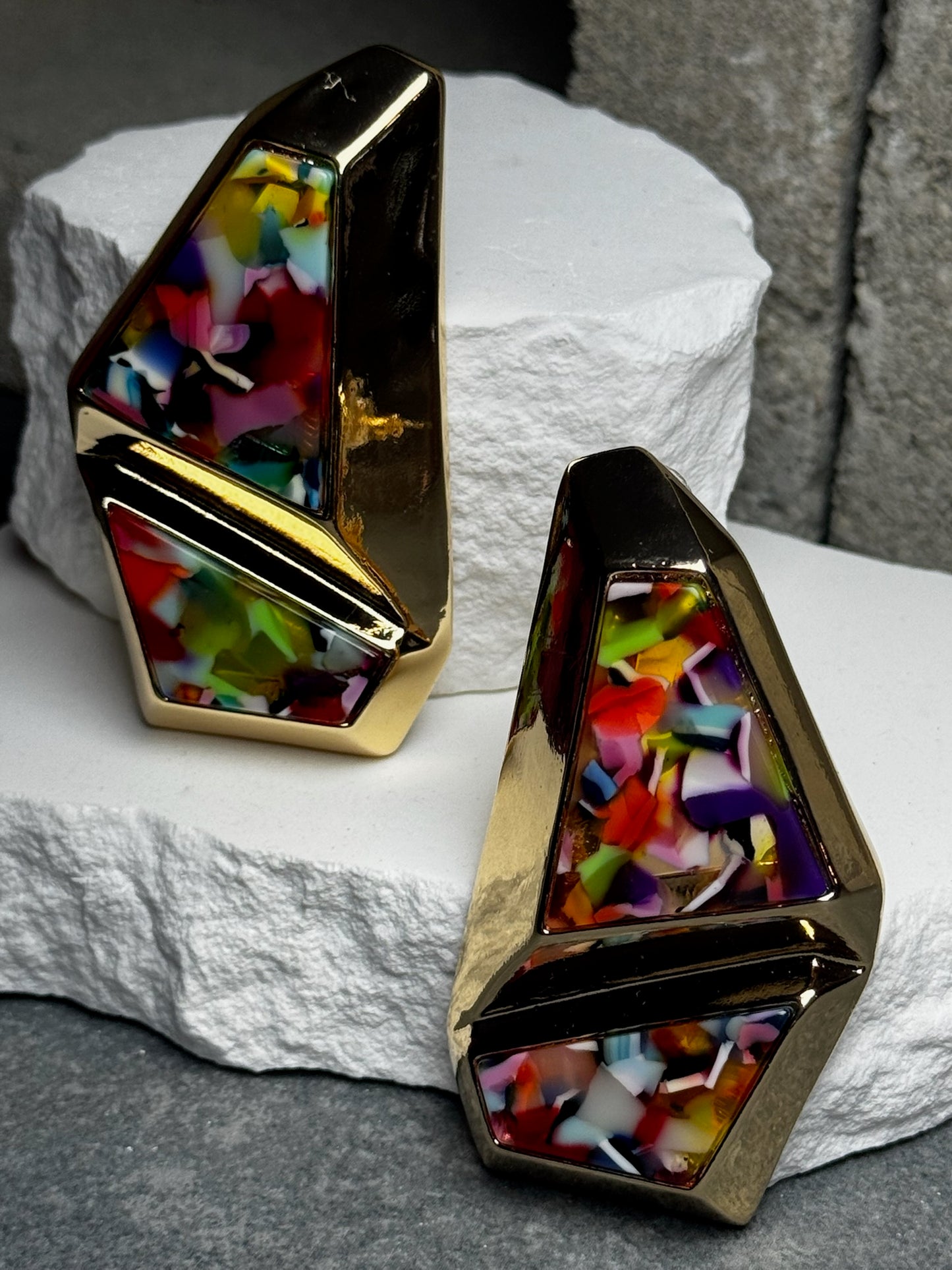 Play Too Much Two Layered Earrings