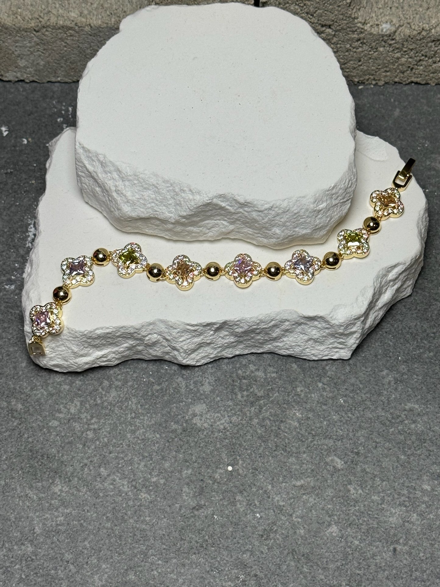 Petals With Attitude Flower Bracelet 6"