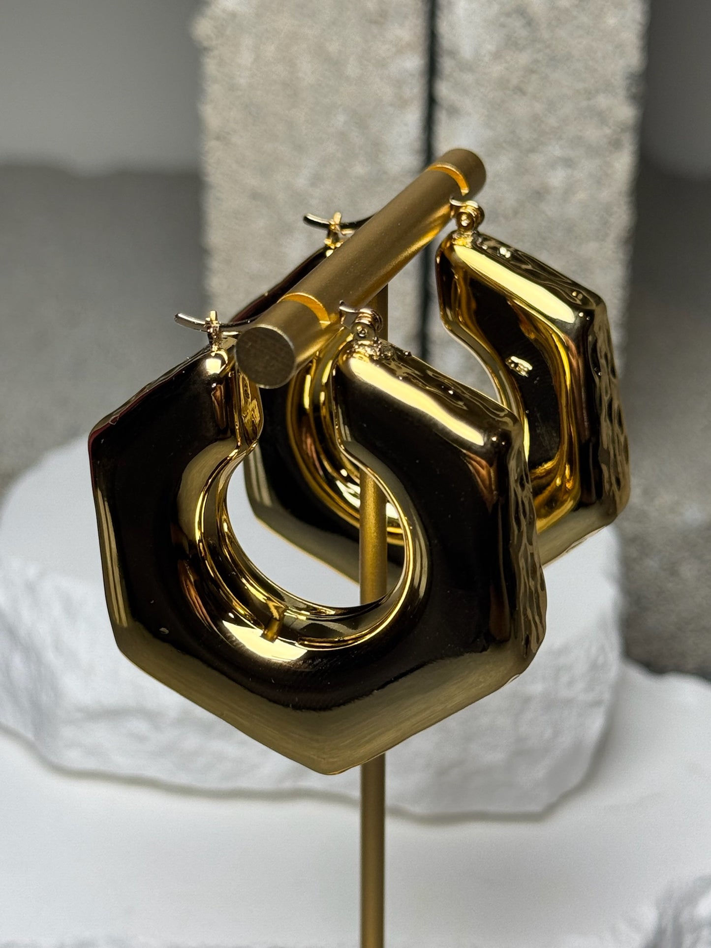 Block Party Geometric Hoop Earrings