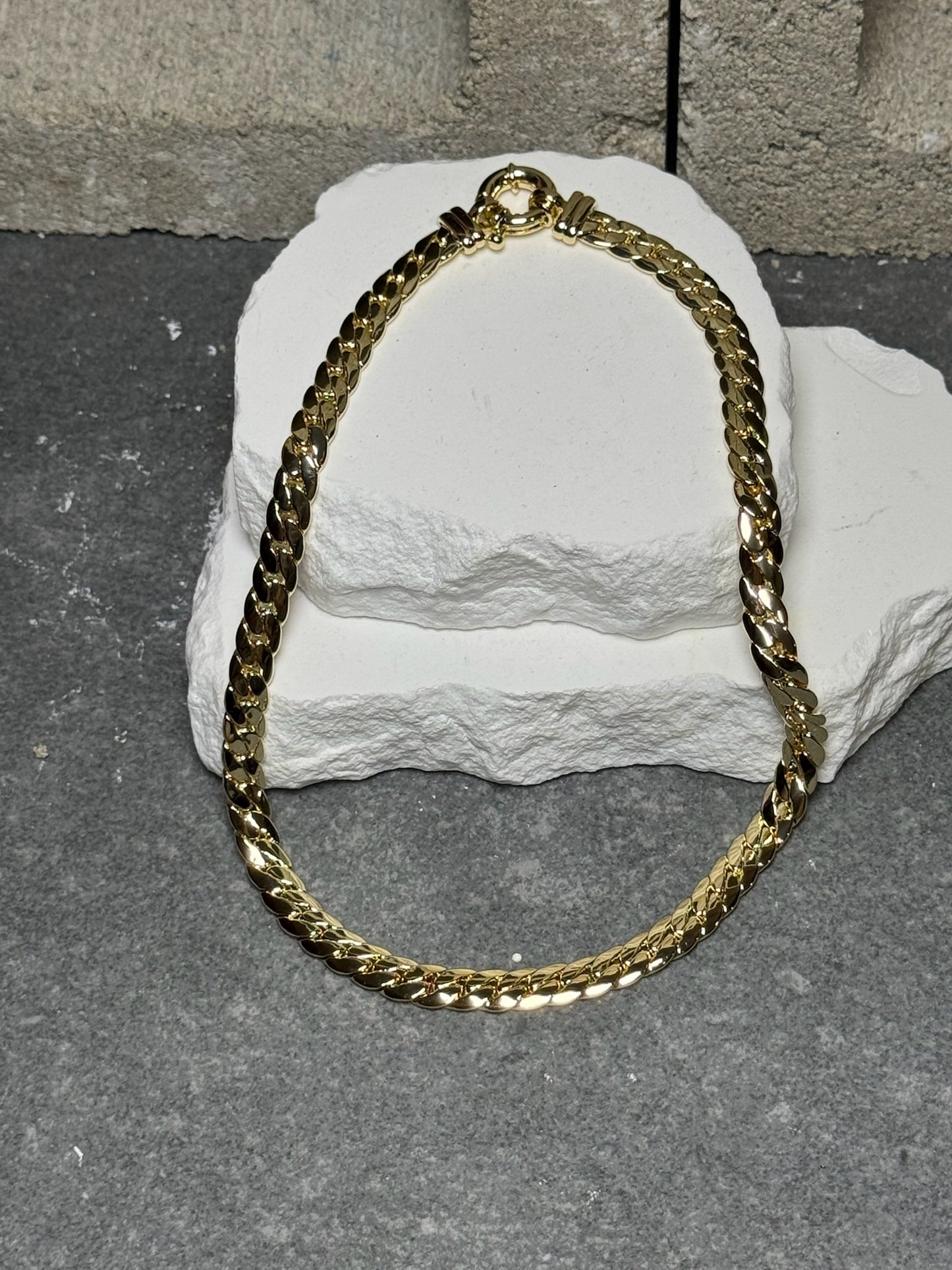 Sleek Link Necklace 15"