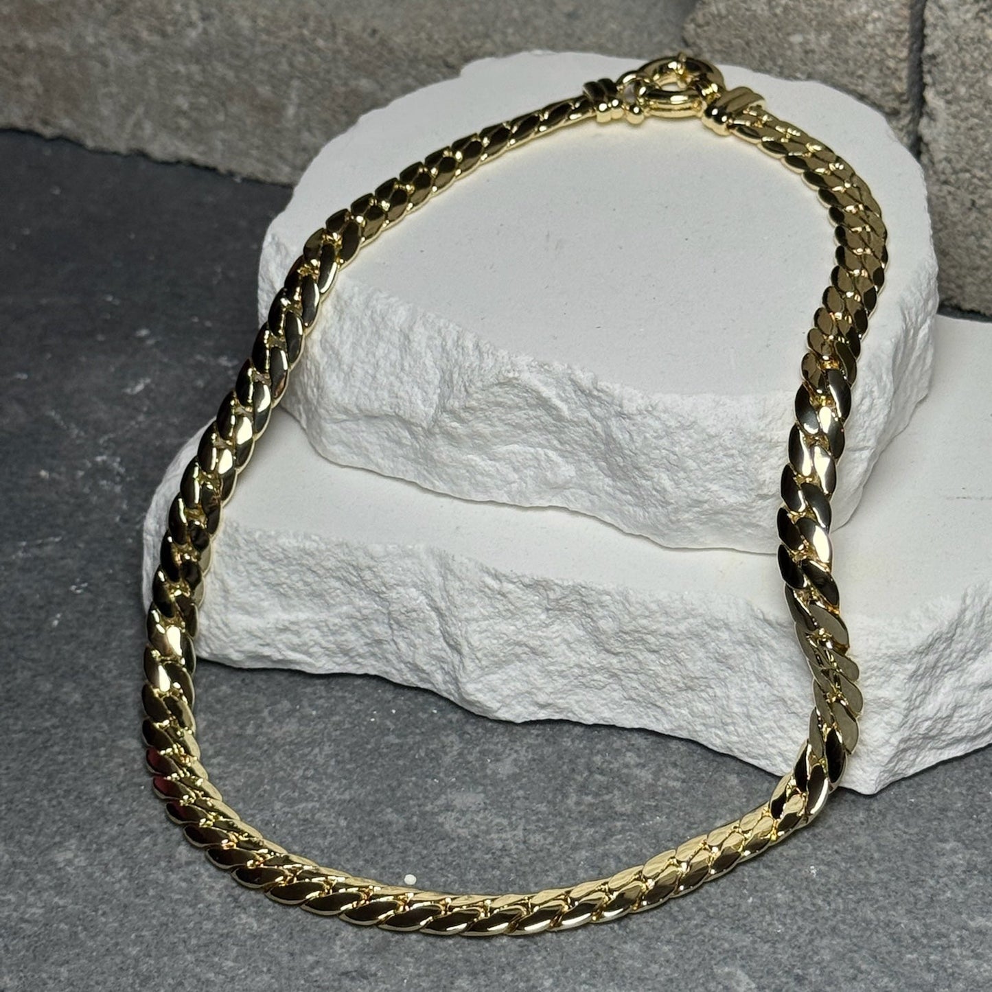 Sleek Link Necklace 15"