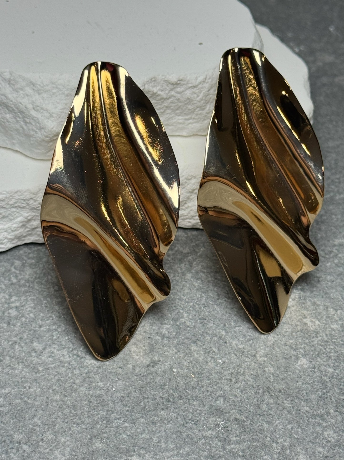 Chrome Me Out Stud Earrings