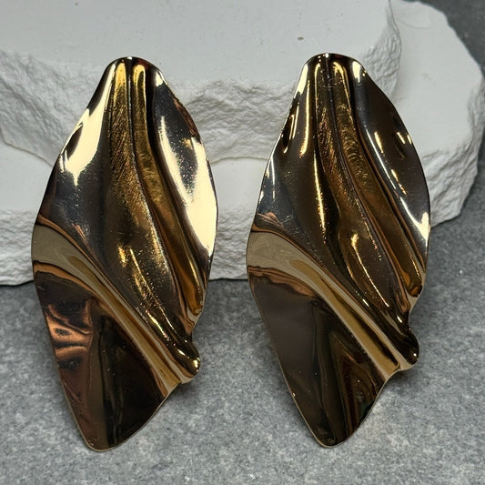 Chrome Me Out Stud Earrings