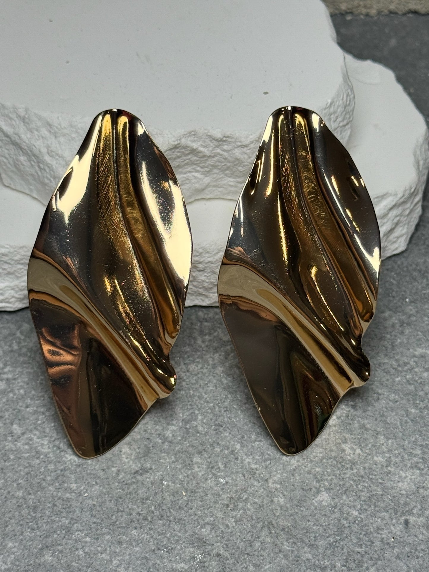 Chrome Me Out Stud Earrings