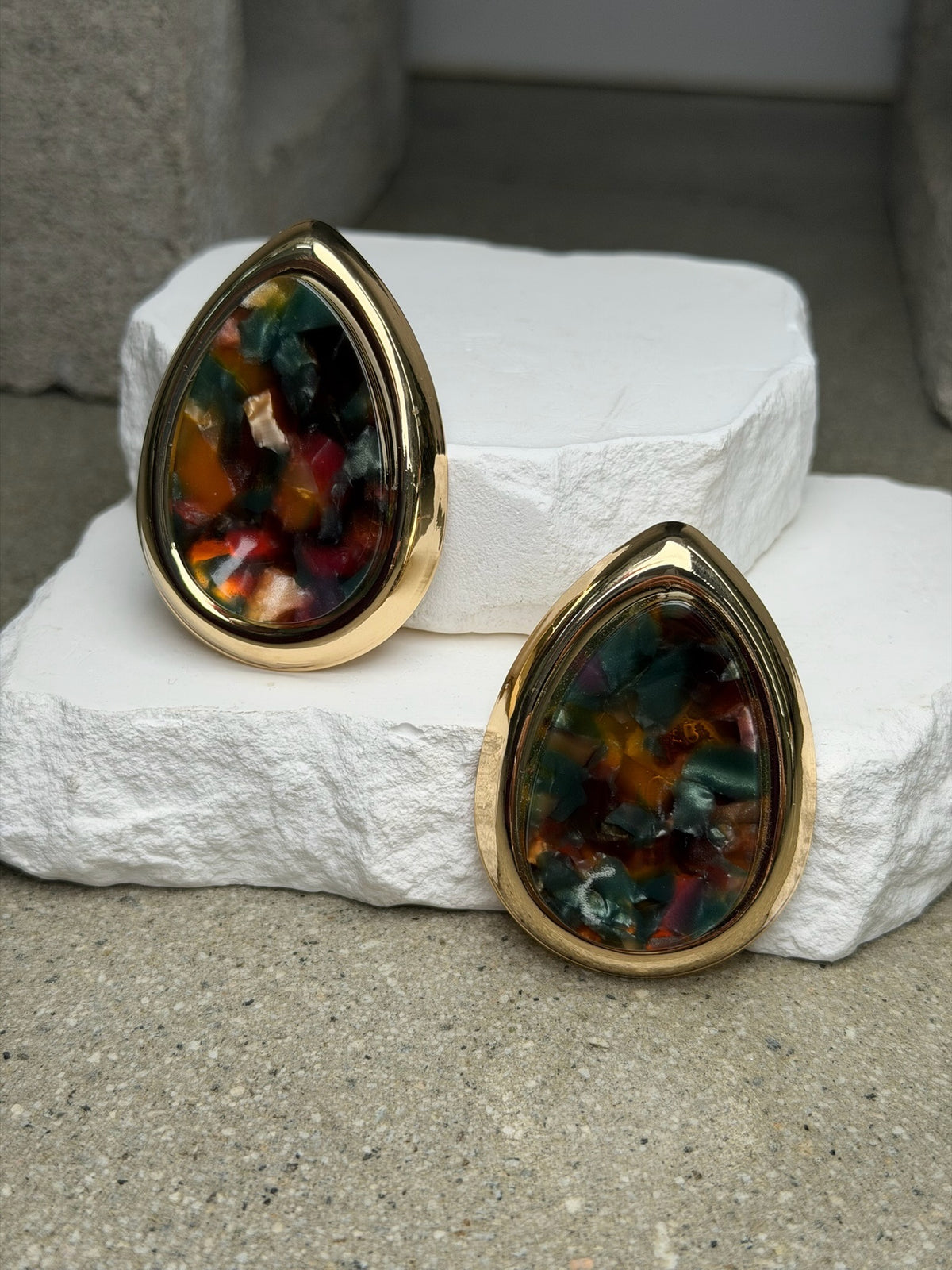 The Mosaic Tear Drop Earring