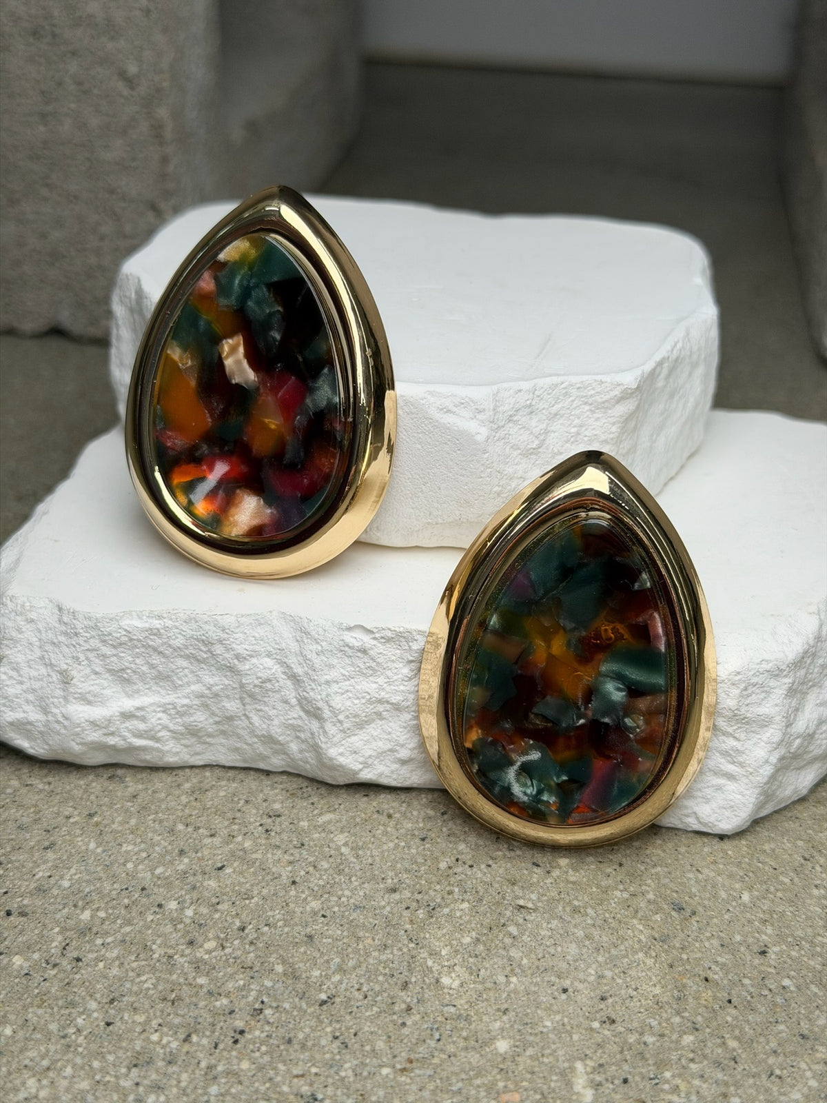 The Mosaic Tear Drop Earring