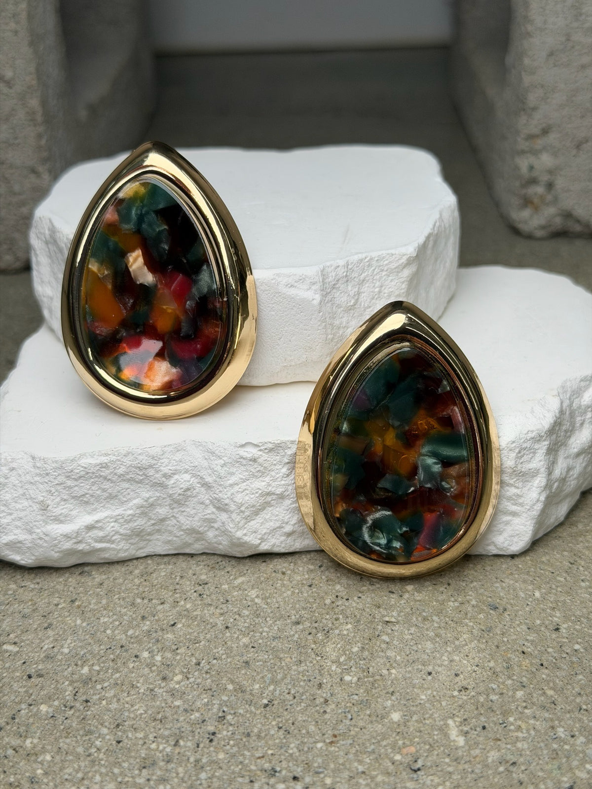 The Mosaic Tear Drop Earring