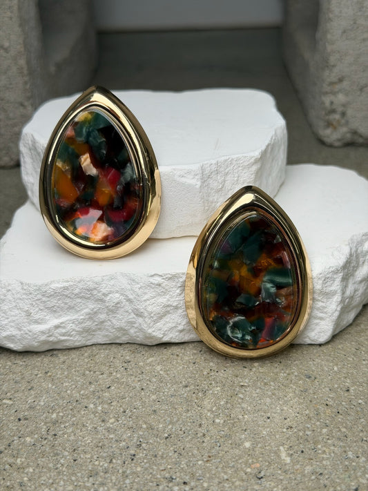 The Mosaic Tear Drop Earring
