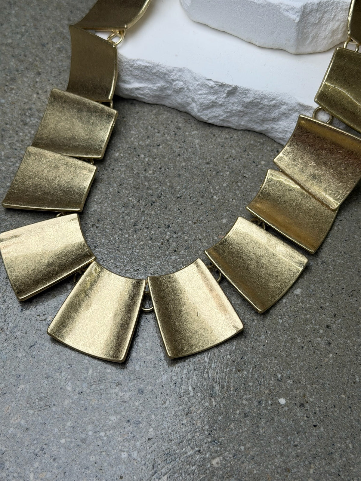 The Charlotte Brushed Gold Necklace 20"