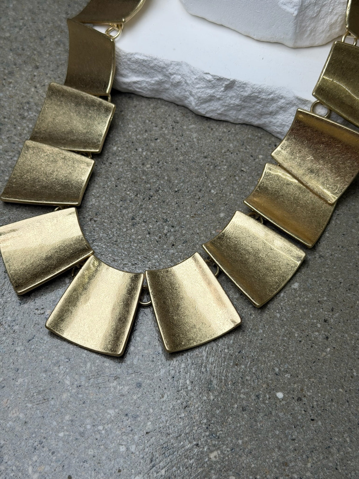 The Charlotte Brushed Gold Necklace 20"