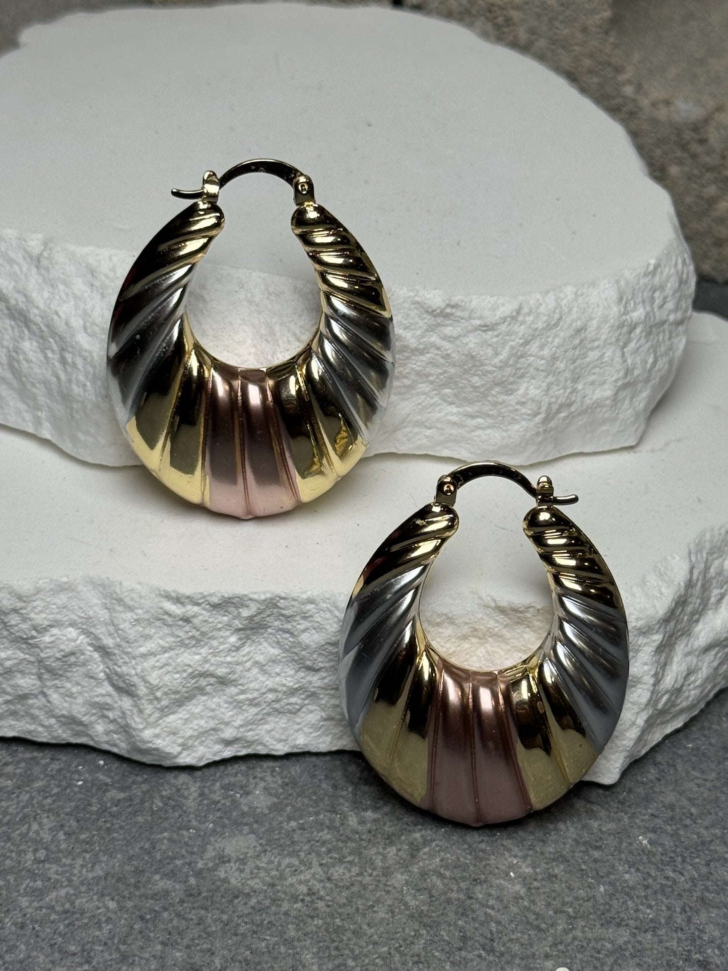 Uptown Glam Hoop Earrings