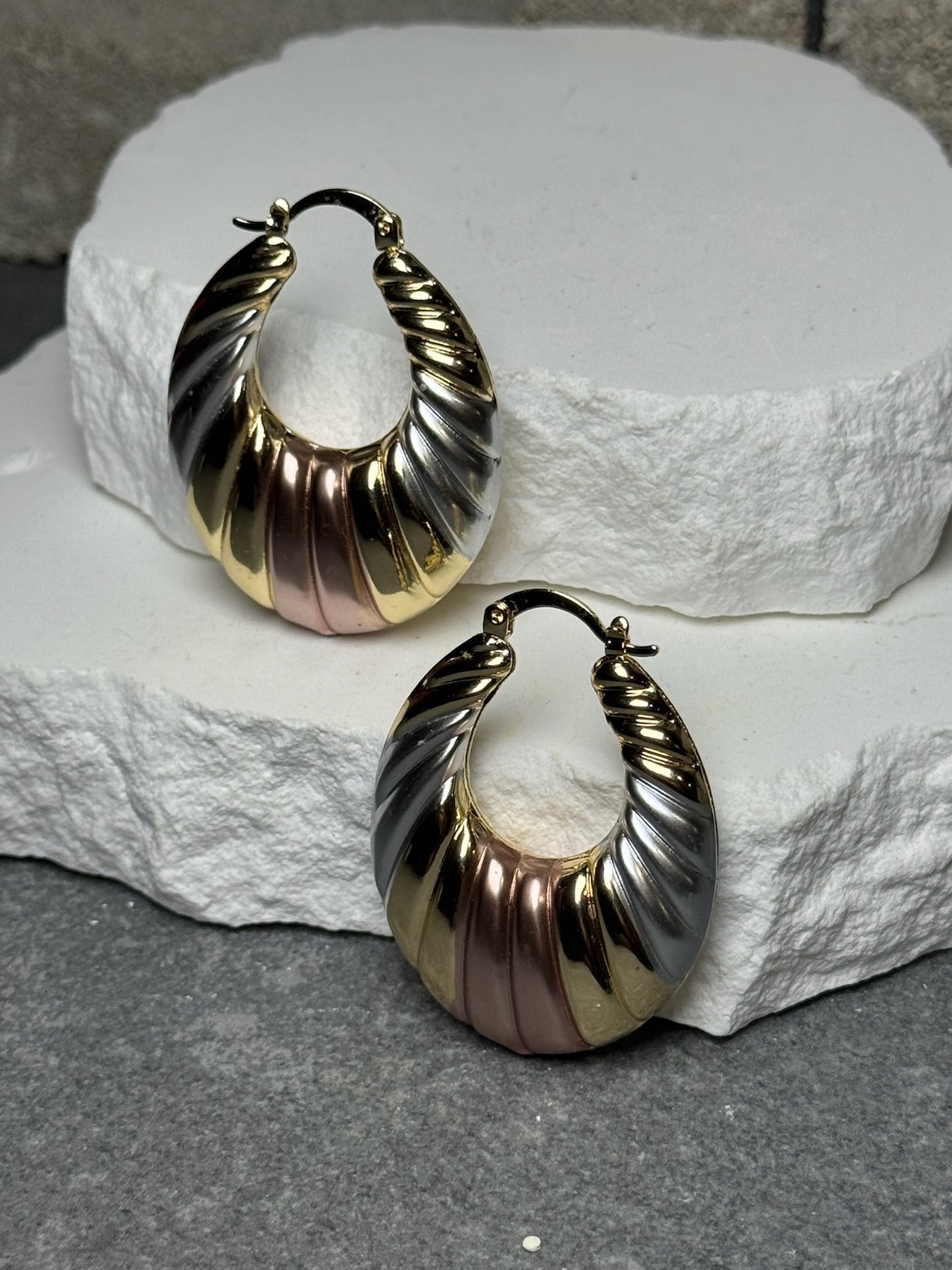 Uptown Glam Hoop Earrings