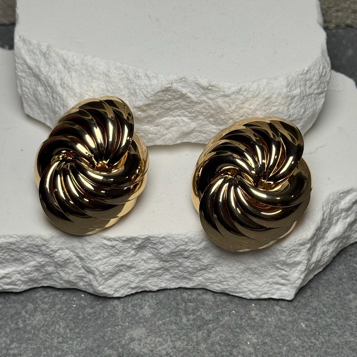 Money Talk Swirl Stud Earrings